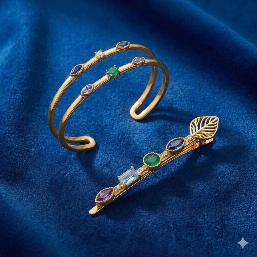 Gemstone Cuff Bracelet